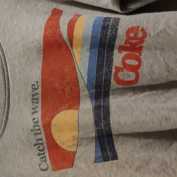 Retro faded coke a cola sz. M short long sleeve - Picture 2 of 4
